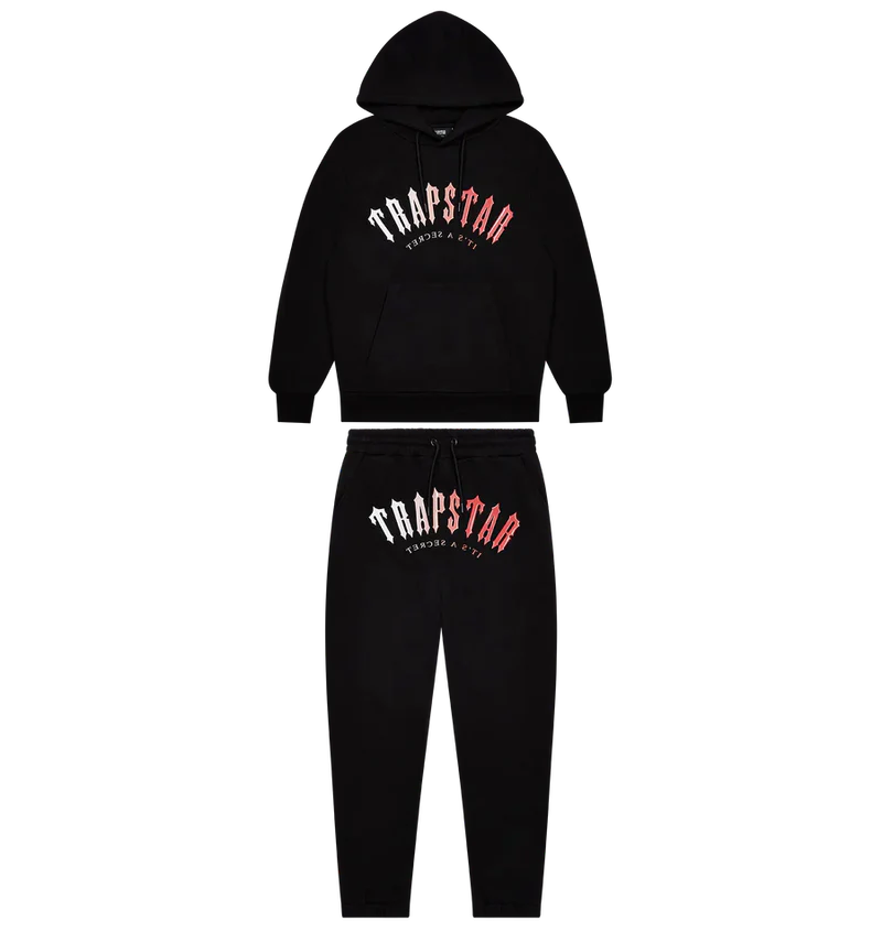 Trapstar Irongate Arch It's A Secret Hooded Gel Tracksuit - Black