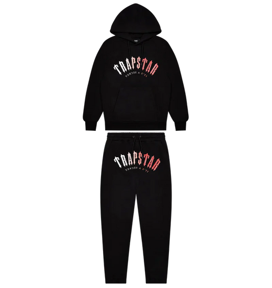 Trapstar Irongate Arch It's A Secret Hooded Gel Tracksuit - Black