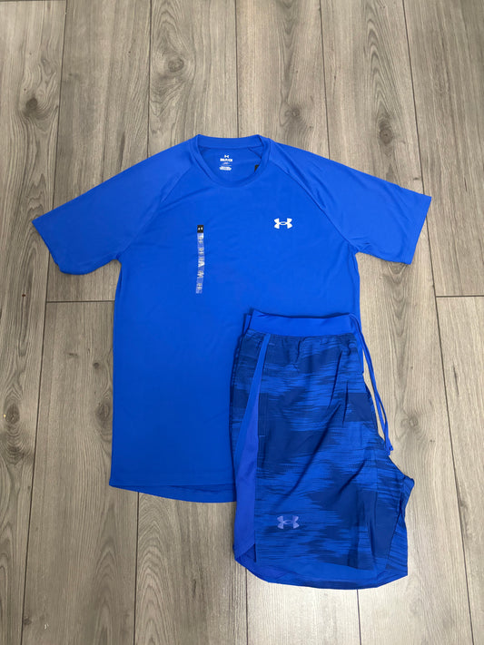 Under Armour Blue Camo Shorts  Set