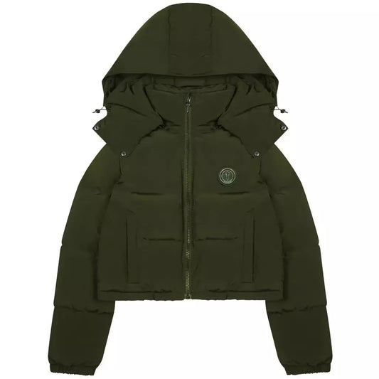 Trapstar Women's Irongate Detachable Hooded Puffer Jacket - Olive